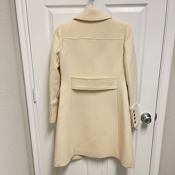J. Crew Cream Double Cloth Peacoat - Picture 11 of 13